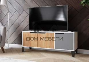 Тумба ТВ ТВМ-4 (Дуб Сонома/Графит+Белый)