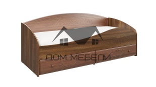 Кровать с защитным бортом Каролина (дуб кальяри/пвх дуб шеппи) осн.