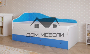Кровать детская с выдвижными ящиками Радуга 1