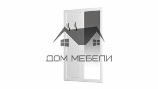 Вешалка навесная с зеркалом ЛДСП Визит 17