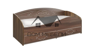 Кровать с защитным бортом Каролина (800) (патина)