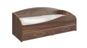 Кровать с защитным бортом Каролина (800) (патина)